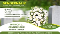 Gendernalik Funeral Home, Inc.