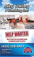 Sky Valley Plumbing Inc