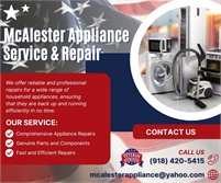 McAlester Appliance Service & Repair 